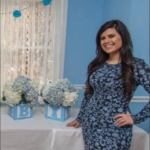 Maggy London Blue Dress Size 4 Worn Once